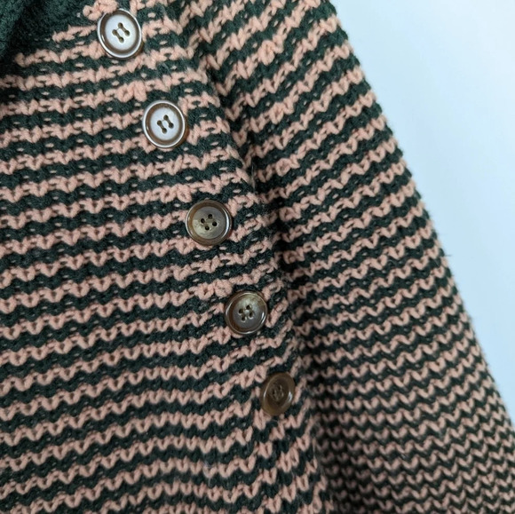 Paul & Joe Sister Anthro. Archer Chunky Stripped Knit Poncho Oversized Sweater 4 - Picture 8 of 10